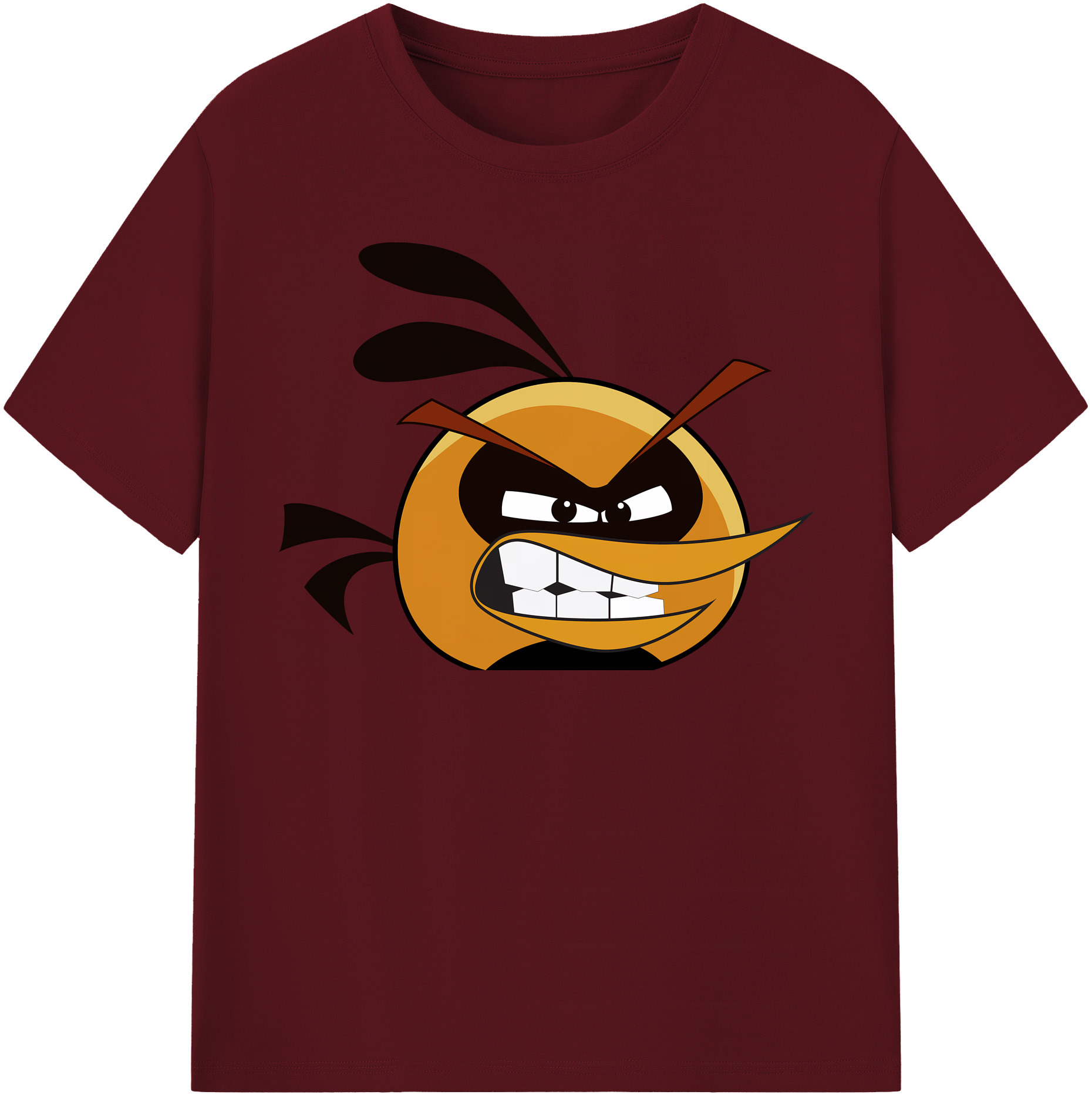 （画像用） Angry Birds アングリーバード 綿100％半袖Tシャツ（フロントプリント）